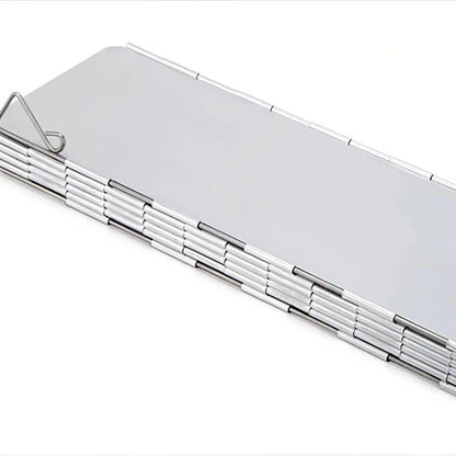 Wind shield plates stacked flat